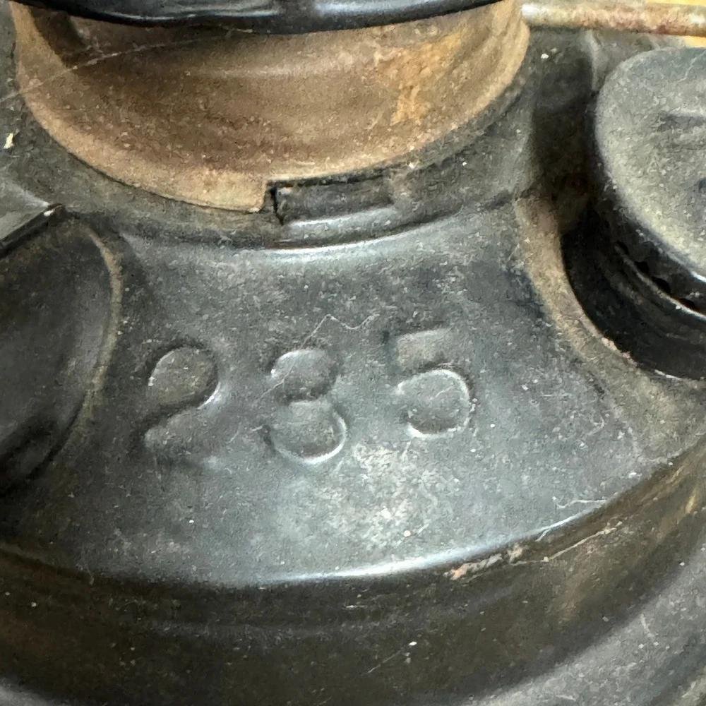 Vintage Swallow Brand 235 Kerosene Lantern Black Hurricane Lamp Rustic Decor